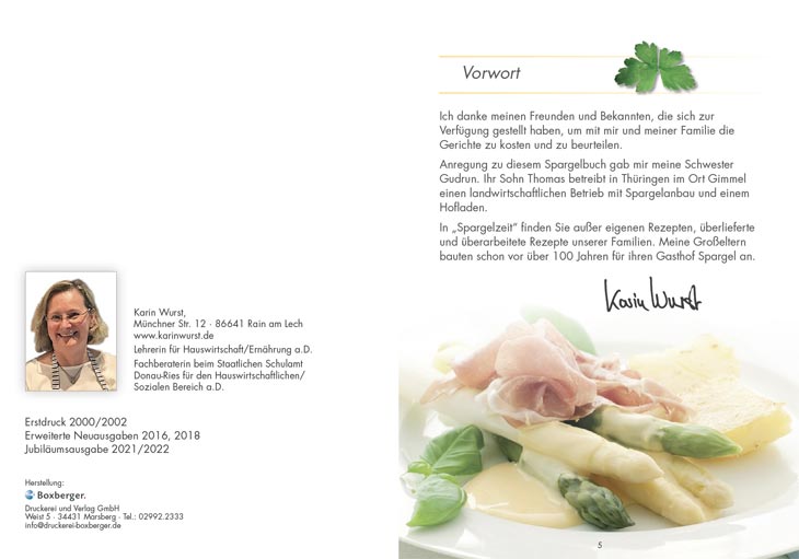 Spargelkochbuch "Spargelzeit - 99 raffinierte Spargelrezepte"